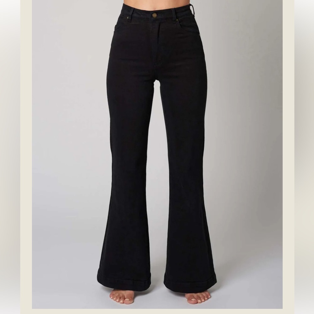 Free People x Rolla's East Coast Flare Jeans Black 31